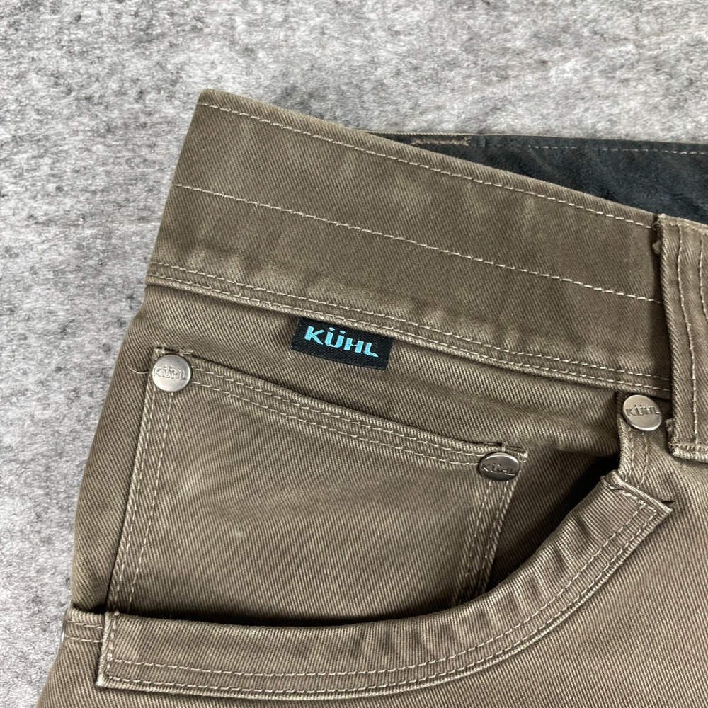 KUHL Pants Mens 38x34 Brown Rydr Articulated Knee Outdoor Hiking Thick Fabric - Picture 9 of 14